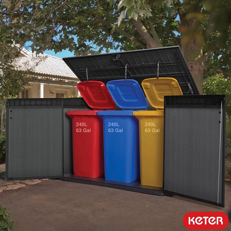 Keter Cortina Mega Store 6ft 2020 Litre (1.9 x 1.1m) – Dark Grey - Image 4