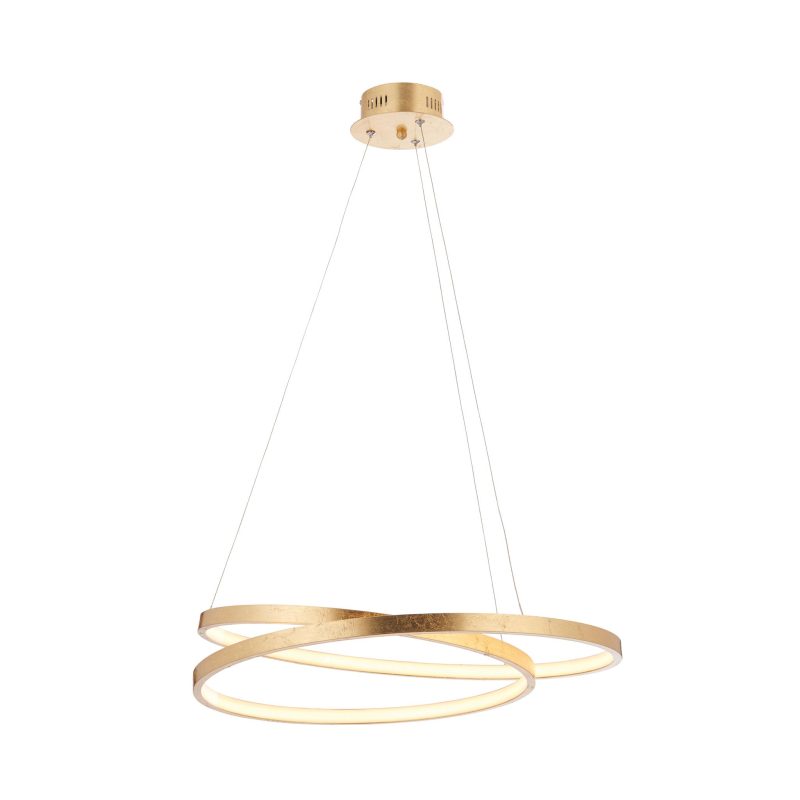 Halo Ring Circular Gold LED Ceiling Light - Image 3